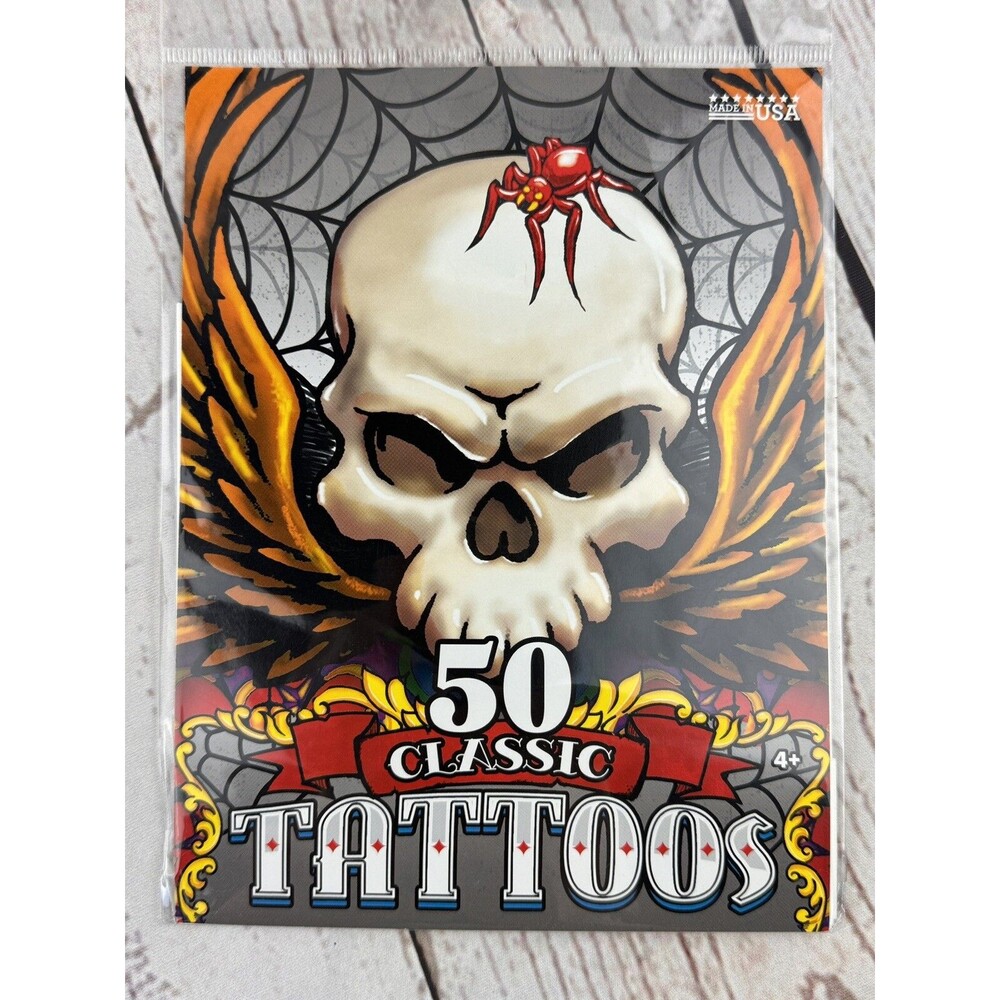 Savvi Classic Temporary Tattoos Pack - 50+ Water Resistant Variety Designs